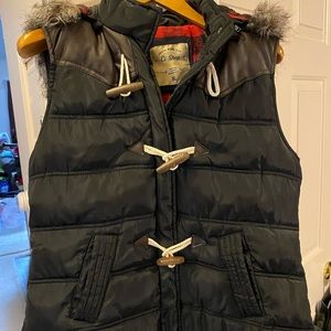 Womens XL comfy vest! Flannel lined